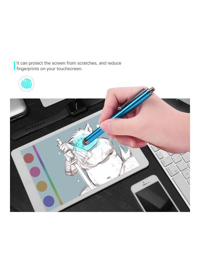 NIBEMINENT Fiber Tip Capacitive Stylus Pen Blue/Grey - Image 4