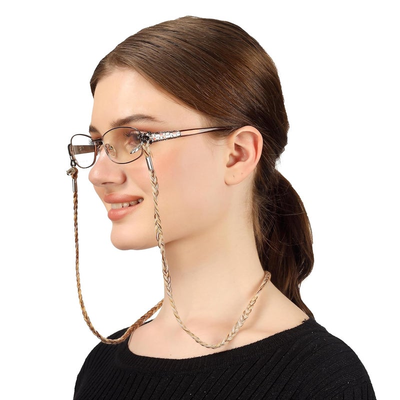 Vivid vision Unisex Adult Nylon Eyeglass Holder Strap Cord | New Chain Adjust on Sunglasses | Anti-slip Retainer Lanyard String Eyewear Frame | Specs Mask Chains - Image 1