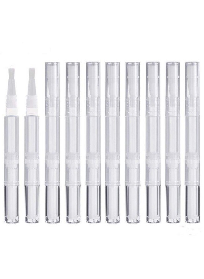 AyeVision 20Pcs Transparent Twist Pens,3Ml Nail Twist Pens Empty Transparent Nail Oil Pen With Brush Empty Cuticle Oil Pen Cosmetic Container Pen For Lip Gloss Eyelash Growth Liquid - Image 1