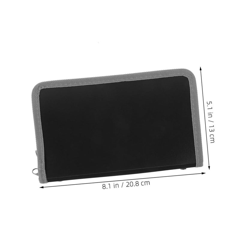 Compact Accordion File Organizer Expandable Zipper Closure Portable Folder For Documents Receipts Cards - Image 3