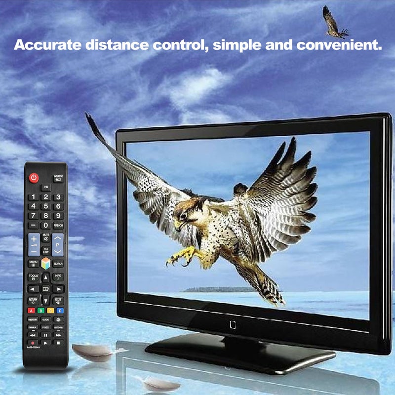 Universal TV Remote Control Wireless Smart Controller Replacement for Samsung HDTV LED Smart Digital TV Black - Image 2
