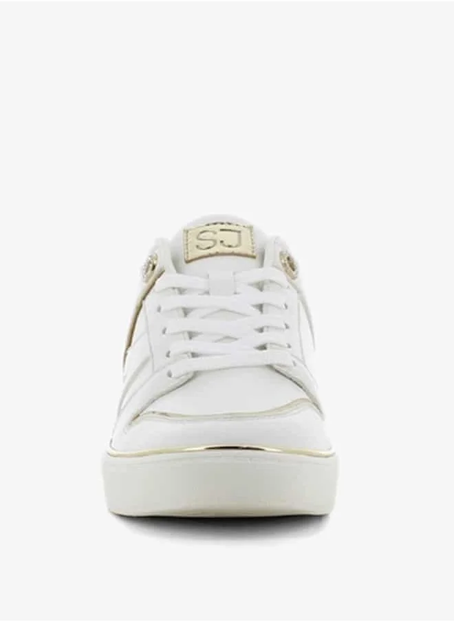SJ Women's Lace-Up Low Ankle Sneakers