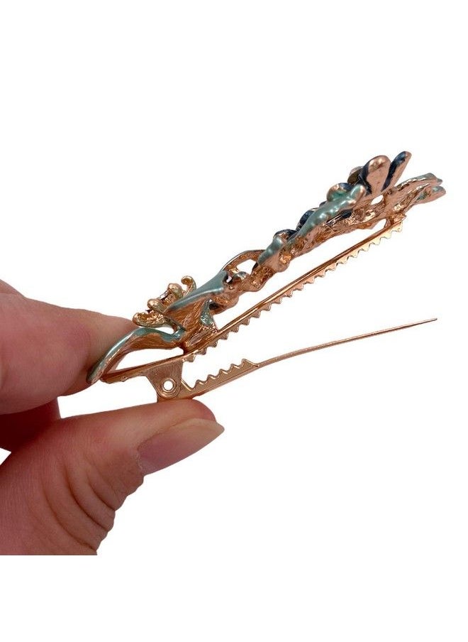 Lizzie Kay 3Pcs Large Flower Metal French Hair Styling Alligator Clips Accessories Women Girls  - Image 4