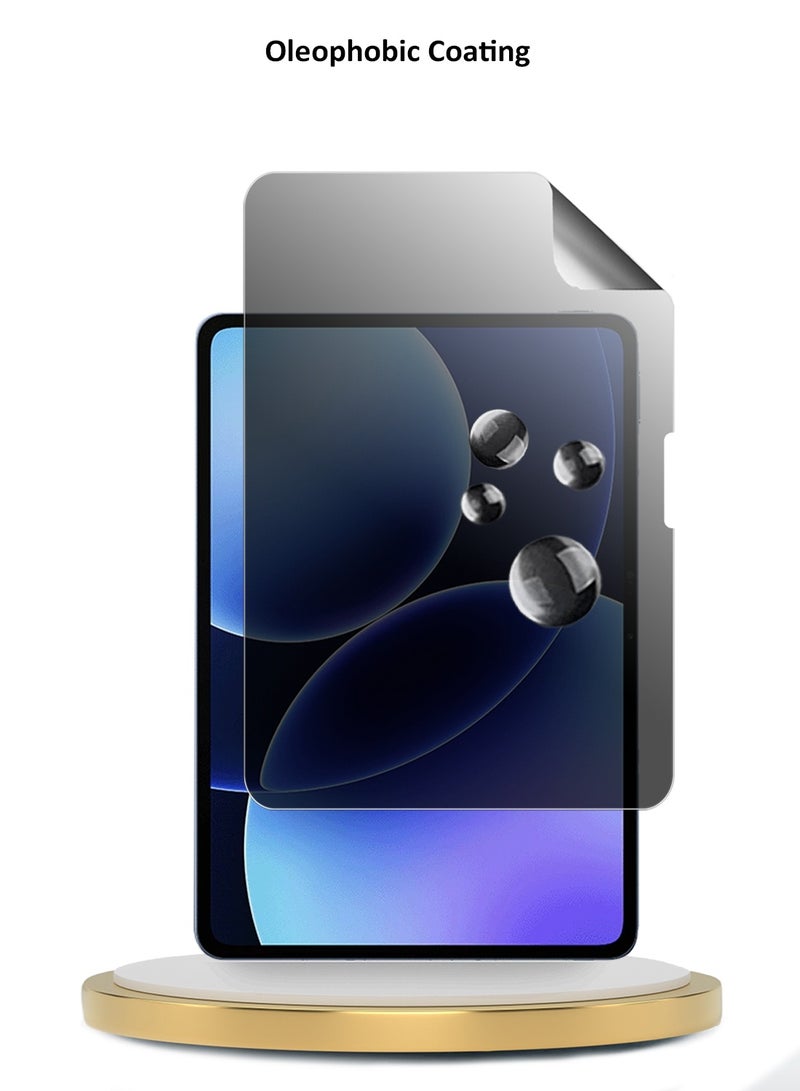 دبليو تيك شاشة حماية رقيقة ومرنة من فيلم هيدروجيل نقي مضاد للتجسس / مضاد للخصوصية لجهاز شاومي باد 8 / شاومي باد 8 برو 2025 (11.2 بوصة) من Wtech - عبوتين (TSHFMP) - شفافة - Image 5