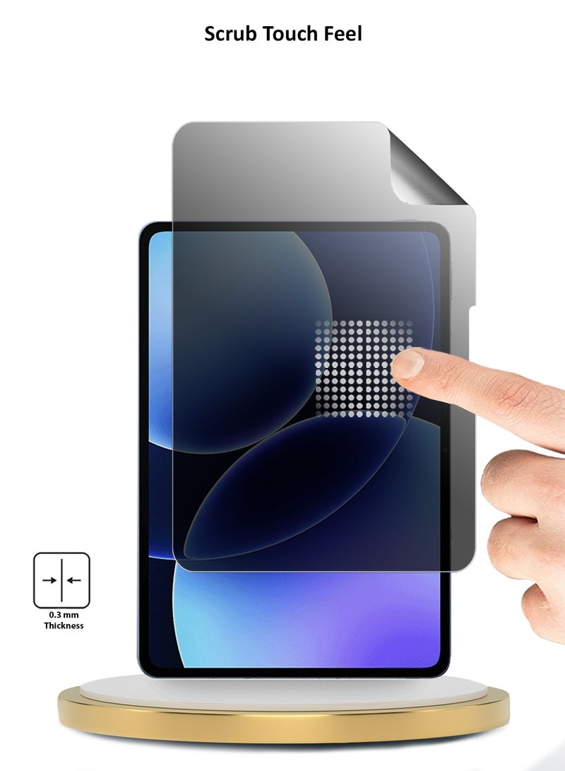 دبليو تيك شاشة حماية رقيقة ومرنة من فيلم هيدروجيل نقي مضاد للتجسس / مضاد للخصوصية لجهاز شاومي باد 8 / شاومي باد 8 برو 2025 (11.2 بوصة) من Wtech - عبوتين (TSHFMP) - شفافة - Image 4