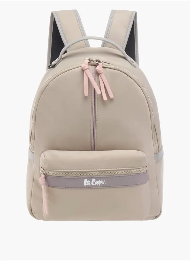 لي كوبر Women Colourblock Backpack with Tassels and Zip Closure - 32x15x41 cm