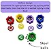 PETBSNVB 2 Packs 5pcs Real Weighted Gonggi with Steel Beads The Lid and Body are Seamlessly Welded Jackstones Gonggi Stones Traditional Korean Game for Party Great Gift for Children - Image 4