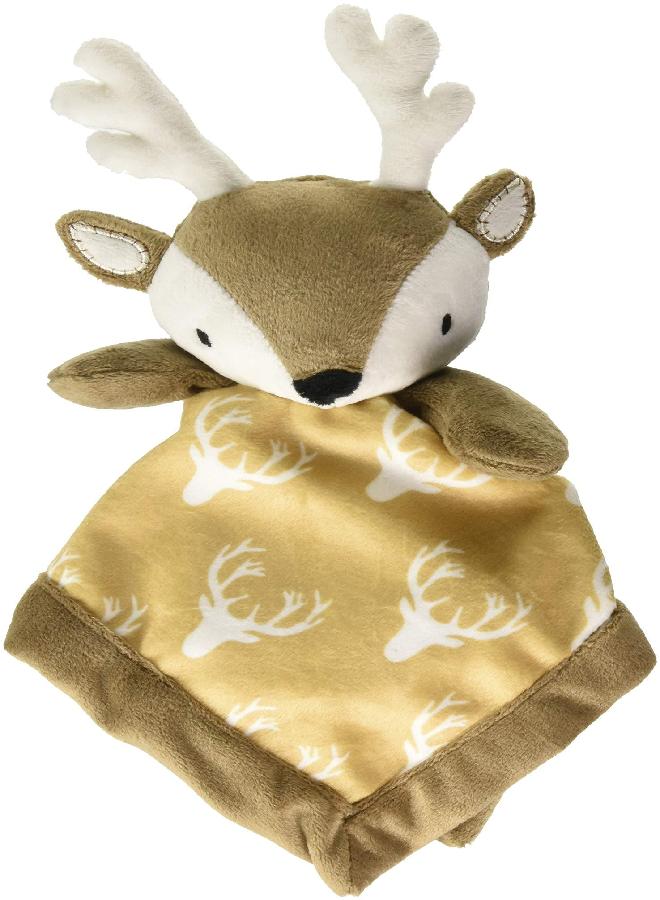 Levtex Home - Baby Deer Security Blanket - Soft and Cuddly Lovey - Plush - Tan, Taupe, Brown - Nursery Gift - Image 4