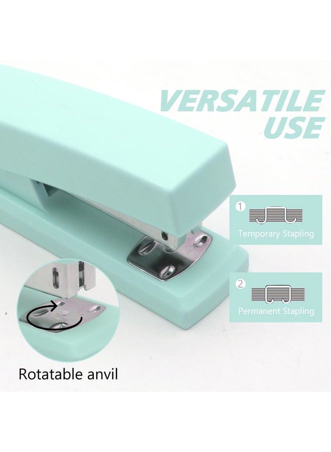 UPSIME Green Office Stapler, 25 Sheet Capacity with 2000 Staples and Staple Remover, Desktop Stapler,Green Office Supplies for Students and Office Clerks - Image 3