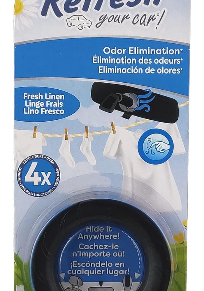Refresh Your Car Discrete Odor Eliminating Ring - Fresh Linen