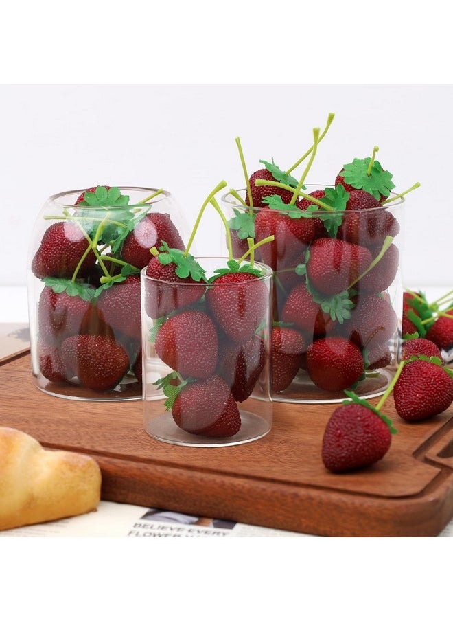 Gresorth Gresorth 20pcs Artificial Lifelike Simulation Big Strawberry Fake Fruit Home Kitchen Decor Photo Props  - Image 4