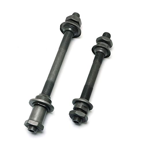 Pro Bamboo Kitchen 1 Pair Durable Steel Axles Black Hollow Hub Shaft Front and Rear Axle Kit MTB Quick Release Bicycle Hub 108mm, 145mm for Mountain MTB Bike - Image 1