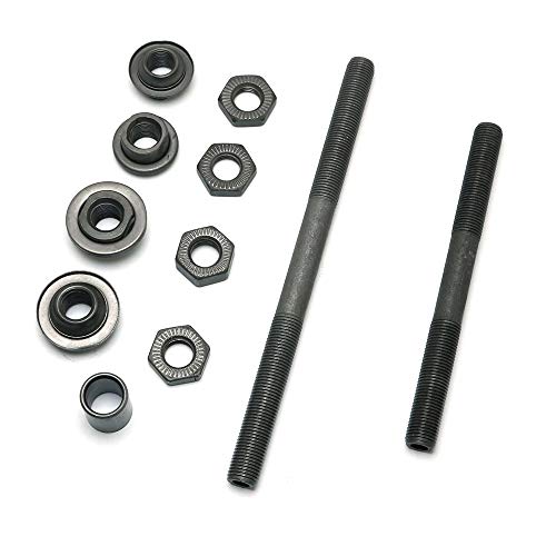 Pro Bamboo Kitchen 1 Pair Durable Steel Axles Black Hollow Hub Shaft Front and Rear Axle Kit MTB Quick Release Bicycle Hub 108mm, 145mm for Mountain MTB Bike - Image 4