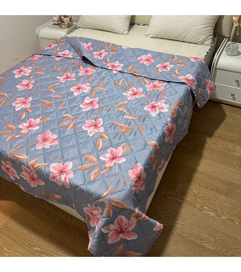 1PC Ditsy Flower Floral Pattern Summer Comforter Cool Thin All Season Duvet Soft Breathable Moisture Wicking Fabric For Hot Summer Bedroom Guest Room Sofa Large Single Double 39.37 X 59.06 Inches - Image 1