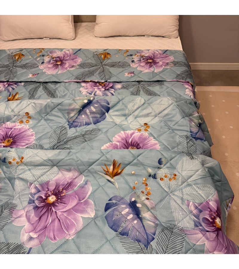 1PC Ditsy Flower Floral Pattern Summer Comforter Cool Thin All Season Duvet Soft Breathable Moisture Wicking Fabric For Hot Summer Bedroom Guest Room Sofa Large Single Double 39.37 X 59.06 Inches - Image 5