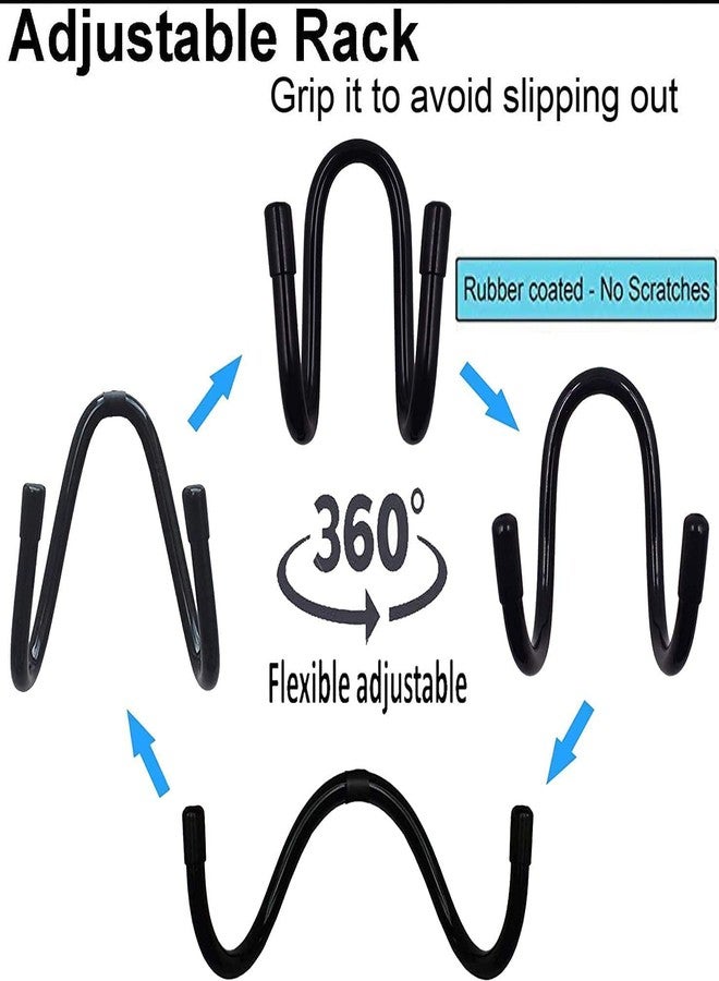 Pmsanzay Universal Over The Seat Hard Hat Rack,Hard Hat Holder Back Seat Hanger Headrest Hook - Strong & Flexible - Simple, Easy to Bend into The Needed Shape and Holds Hard hat and Vest with Ease. - Image 2