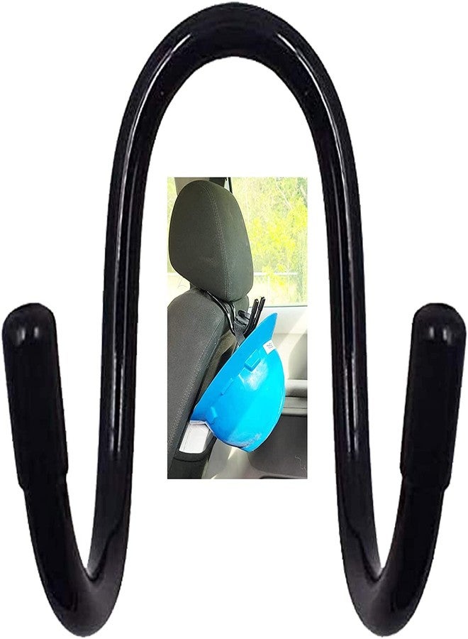 Pmsanzay Universal Over The Seat Hard Hat Rack,Hard Hat Holder Back Seat Hanger Headrest Hook - Strong & Flexible - Simple, Easy to Bend into The Needed Shape and Holds Hard hat and Vest with Ease. - Image 1