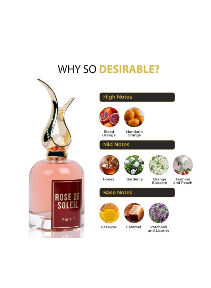 RIIFFS SPRAY ROSE DE SOLELI  EAU DE PARFUM FOR WOMEN 100 ML