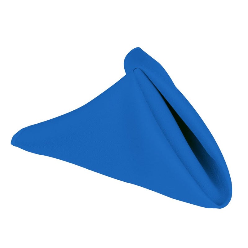 LTC LINENS LinenTablecloth 17-Inch Polyester Napkins (1-Dozen) Royal Blue - Image 5