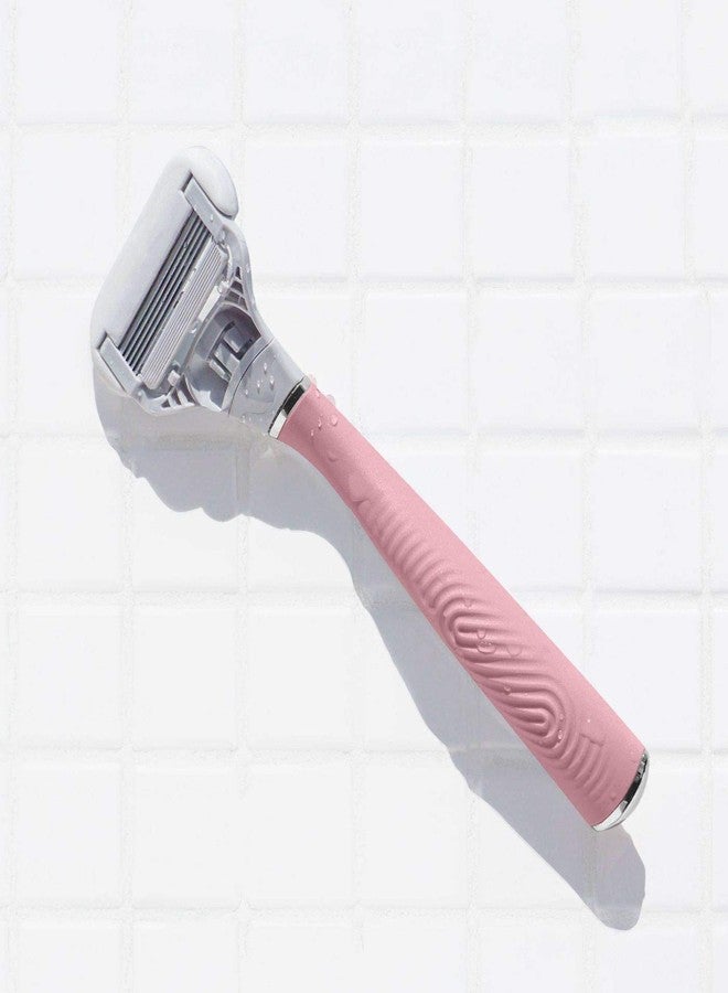 Flamingo Womens 5-blade Razor with Replacement Blade Cartridge - Desert Rose - Image 4