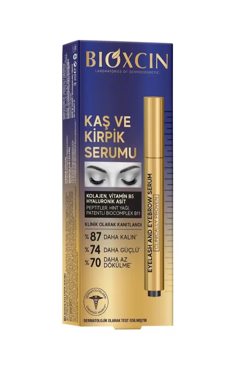 BIOXCIN Eyebrow and Eyelash Serum with Collagen and Hyaluronic Acid 3 ml - Image 3