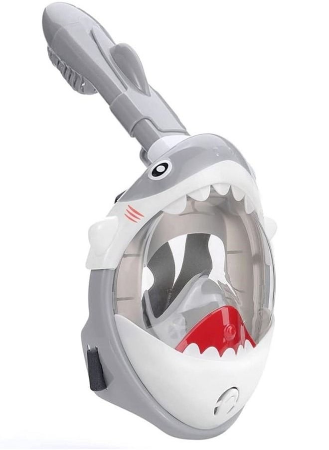 M MIAOYAN Shark Sharp Snorkeling Mask for Kid HD Seaview Anti Fog Anti Leak Diving Mask  - Image 1