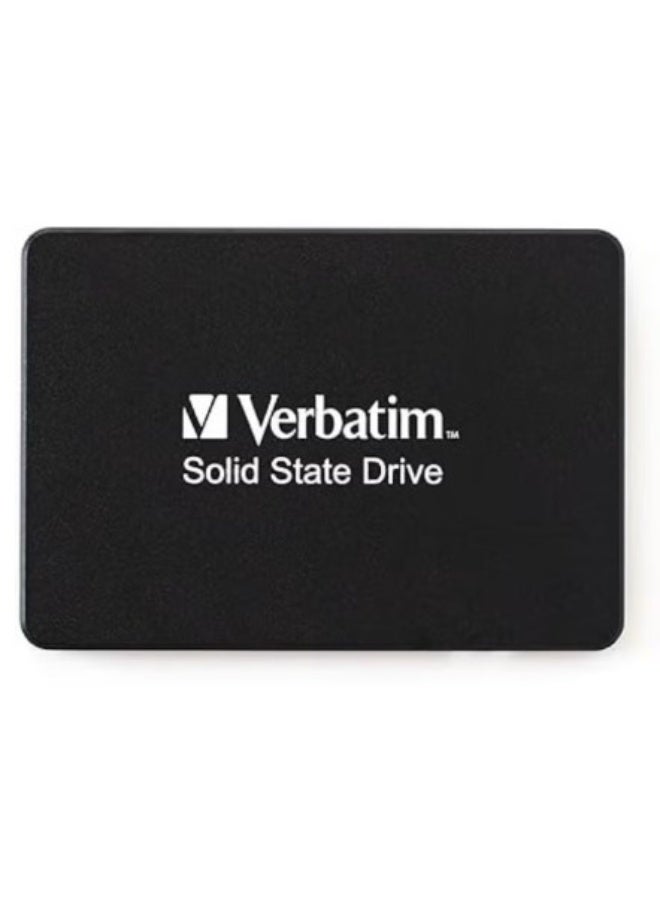 VERBATIM قرص صلب داخلي Verbatim Vi550 S3 SSD بسعة تخزين 1 تيرابايت، قرص صلب بحجم 2.5 بوصة بواجهة SATA III وتقنية NAND ثلاثية الأبعاد، أسود - Image 2