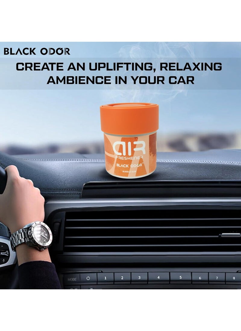 Generic - Black Odor Long Lasting Gel air freshner 80g High Quality freshner Home and Car BUBBLE GUM BO-22 - Image 1