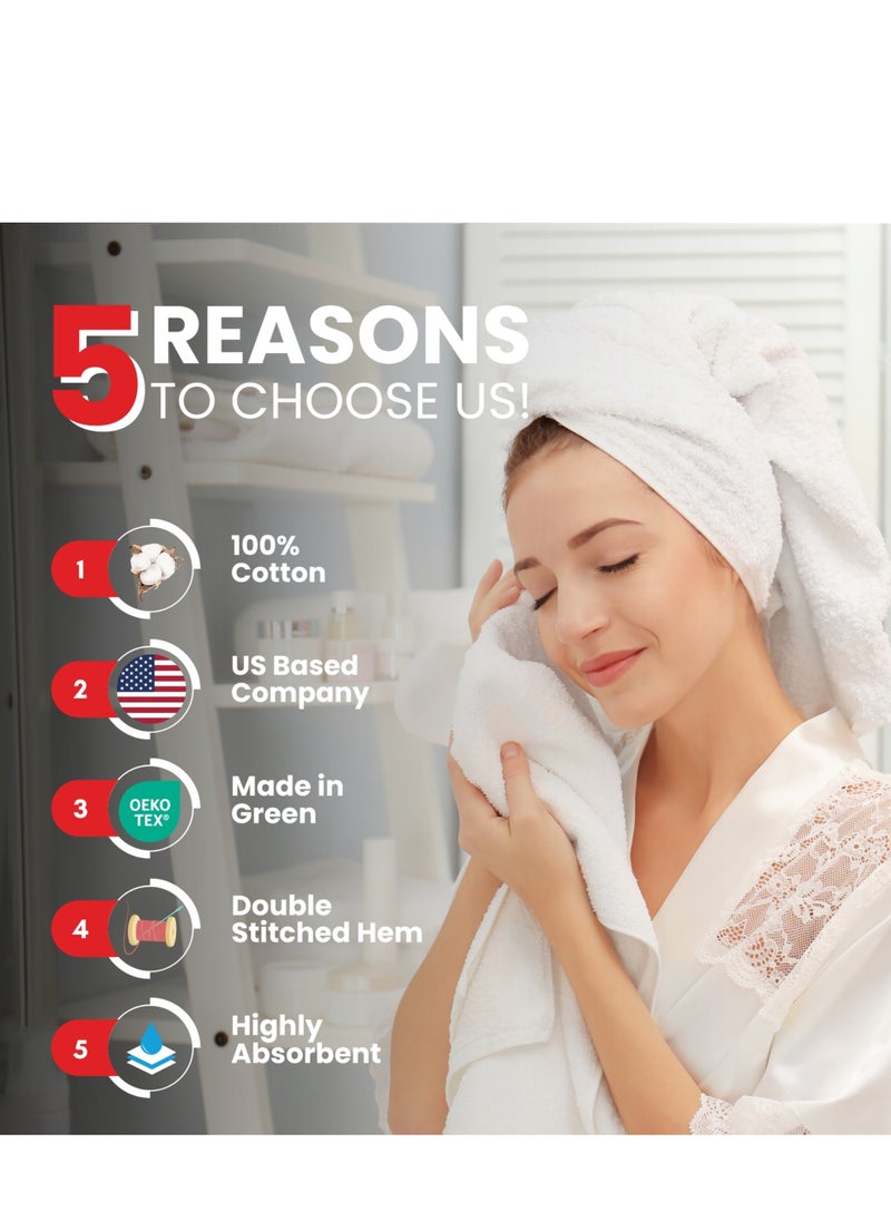 Infinitee Xclusives Premium Grey Hand Towels - Pack of 6, 41cm x 71cm Bathroom Hand Towel Set, Hotel & Spa Quality Hand Towels for Bathroom, Highly Absorbent and Super Soft Bathroom Towels by Infinitee Xclusives  - Image 2
