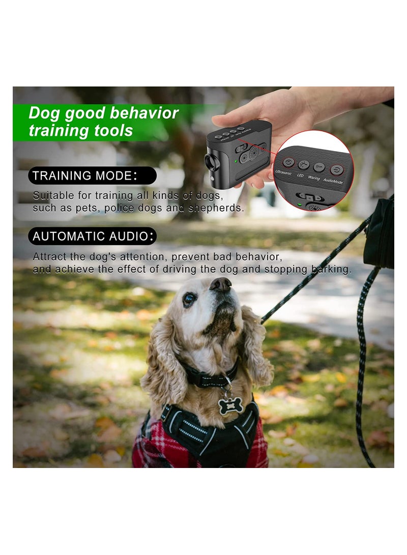 SYOSI Sonic Anti-Barking Device Rechargeable Bark Deterrent Ultrasonic Bark Control Device Ultrasonic Dog Behavior Aid Dual-Mode Bark Controller(Automatic Ultrasonic Anti-Barking and Manual Dog Training) - Image 3