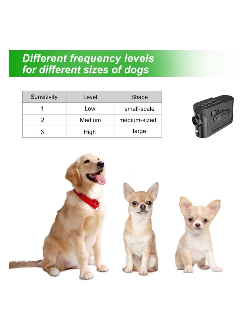 SYOSI Sonic Anti-Barking Device Rechargeable Bark Deterrent Ultrasonic Bark Control Device Ultrasonic Dog Behavior Aid Dual-Mode Bark Controller(Automatic Ultrasonic Anti-Barking and Manual Dog Training) - Image 2