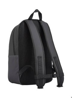 TOMMY JEANS Men's Essential Dome Logo Backpack - Faux Leather, Black  - Image 3