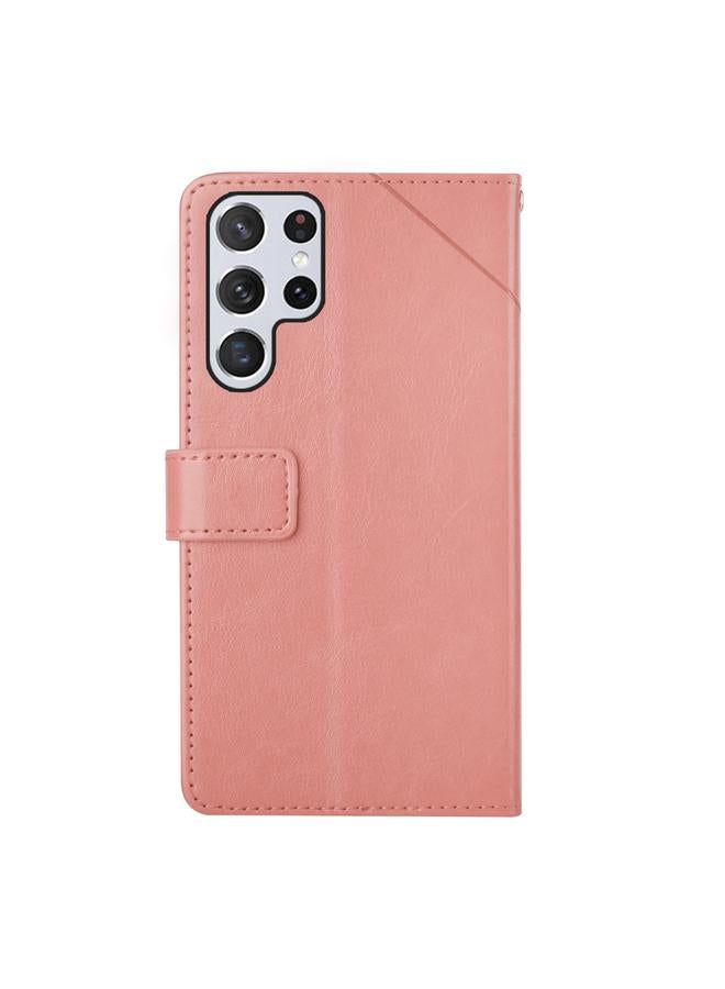S-TOP Case For Samsung Galaxy S25 Ultra 5G Y-shaped Pattern Flip Leather Phone Case - Image 3
