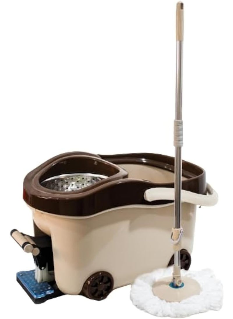 El Watania Automatic pedal bucket from Al Watania, beige and brown, 6222011703488