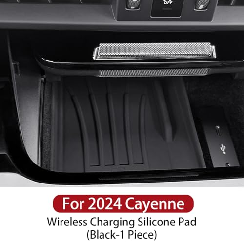 Speechn for Porsche Cayenne Center Console Cover, Silicone Center Console Protector Film for Porsche Cayenne Accessories 2024 (for Cayenne 2024 Black) - Image 2