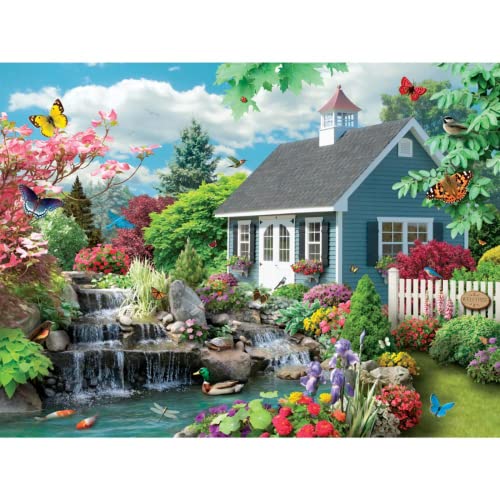 Bits and Pieces 200 Piece Big Piece Jigsaw Puzzle for Seniors 15 x 19 Dream Landscape 200 pc Large Lettered Pieces Jigsaw by Alan Giana - Image 5