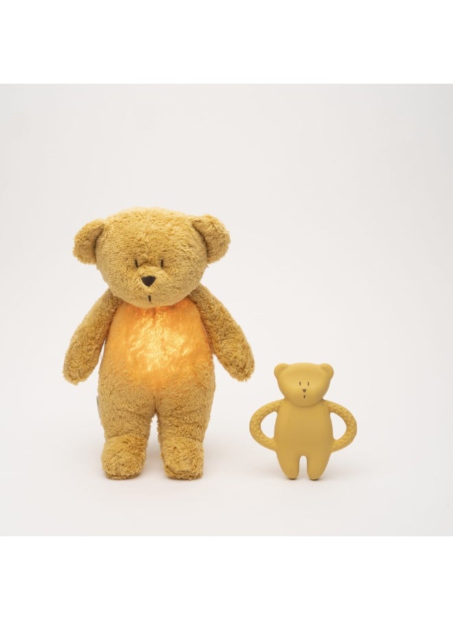 Moonie Moonie Natural Rubber Teether Bear - Honey  - Image 2