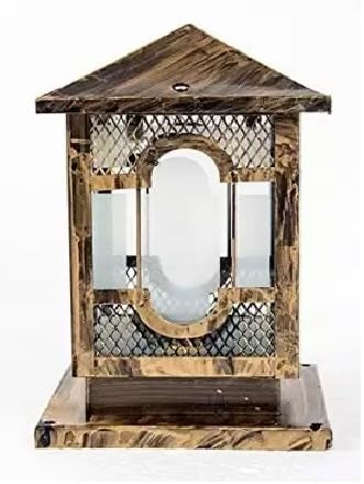 Areezo Antique Gate Light Golden Colour Outdoor Gate Lamp for Home Decoration, Garden, Pole Light Bulb not Included (Pack of 2) - Image 4