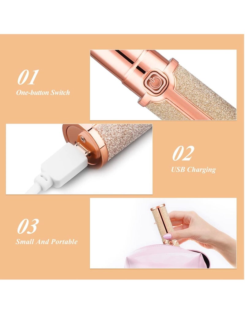 Electric Eyebrow Trimmer, USB Rechargeable Electric Eyebrow Hair Remover, Painless Eyebrow Razor Tool with LED Light for Women Face Lips Nose Facial Hair Removal (Gold) - pzsku/ZFAF361AC121CE47796B7Z/45/_/1667788160/d3aa8035-4864-4fe1-838f-59674ed19232