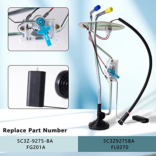 MIKODA Fuel Pump Sender Unit, Fuel Pump Assembly Compatible with Ford F250 F350 Super Duty 2003 2004 2005 2006 2007 6.0L V8, Fuel Sending Unit Replace 5C3Z-9275-BA 5C3Z9275BA - Image 3