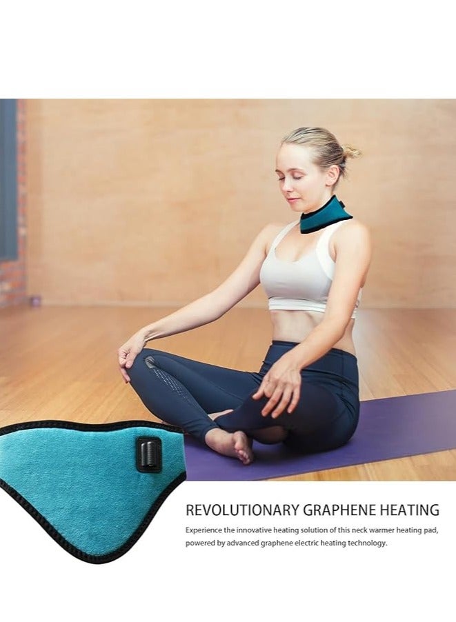 General Neck heater rechargeable | 3 Heat Graphene Electric Neck Warmer with Built-in Wormwood Bag - Adjustable Hand Warmer, Comfortable Foot Warmer for Neck, Feet, Hands  - Image 3