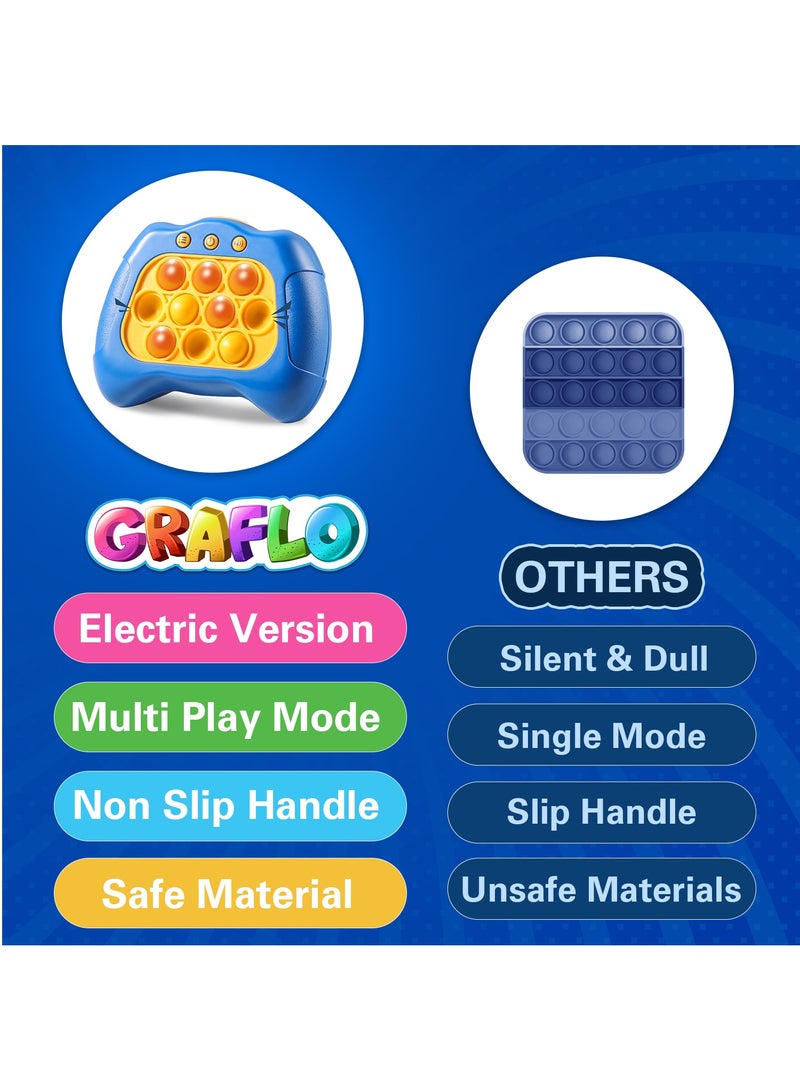 GRAFLO Pop It Console Game Light it Up Quick Push, Rapid Bubble Push Puzzle, Enhancing Memory Toy, Hand Eyes Coordination, Stress Relief, Brain Development Game for Kids, Teens u0026 Adults 6+ Years - Image 2