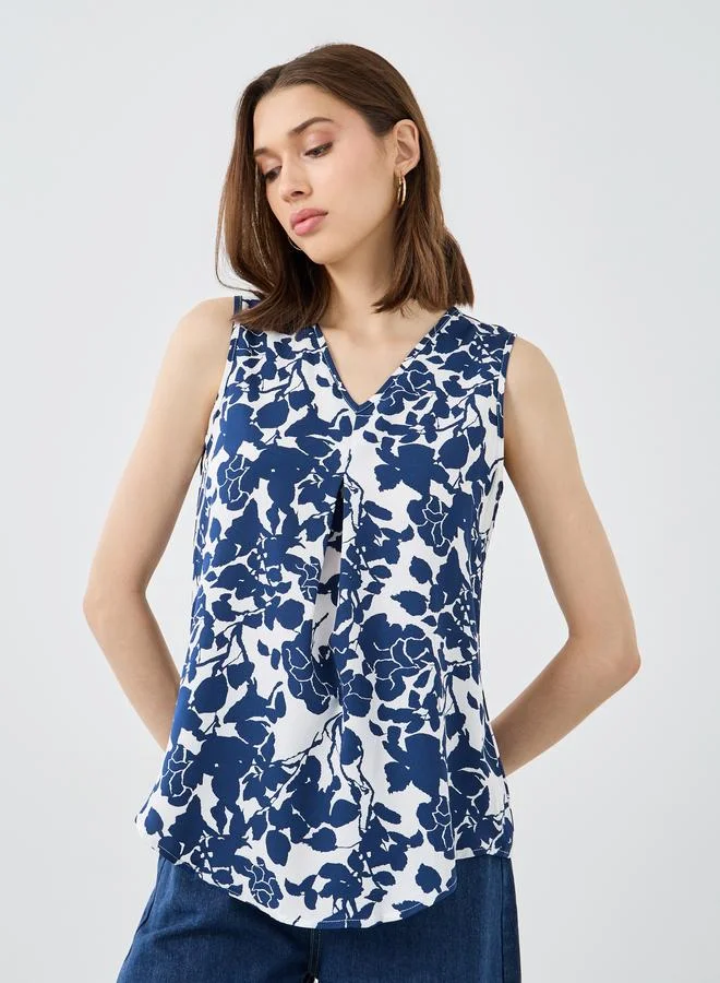 Take Two Take Two Women Navy Blue Sleeveless Blouse