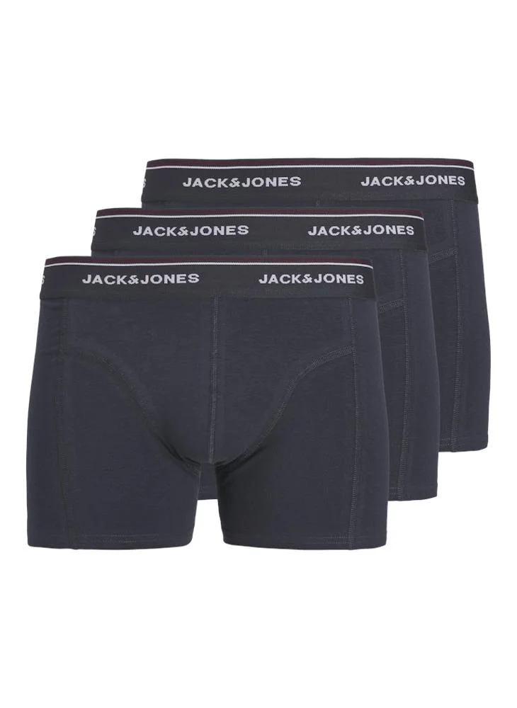 JACK & JONES 3 Pack Jacavery Solid Trunks