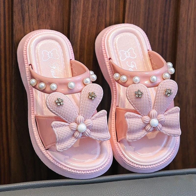 Girls Children'S Slippers Fashion Korean Cartoon Cute Princess Summer Sandals Kids Baby Bathroom Indoor And Outdoor - Image 3