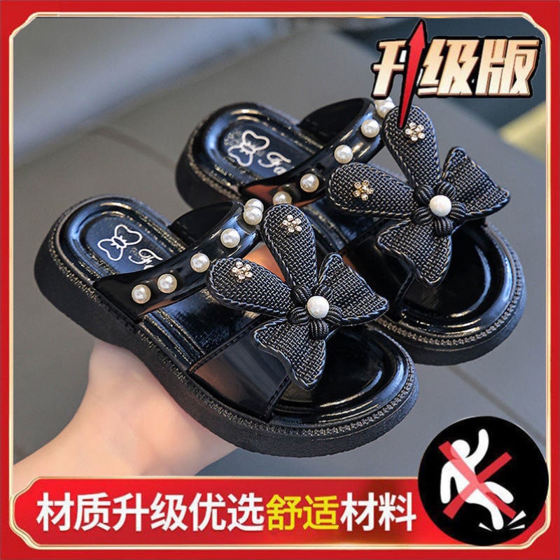Girls Children'S Slippers Fashion Korean Cartoon Cute Princess Summer Sandals Kids Baby Bathroom Indoor And Outdoor - Image 1
