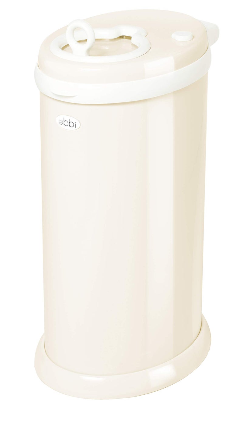 ubbi Ubbi Steel Diaper Pail Odor Locking No Special Bag Required AwardWinning Registry MustHave Ivory 