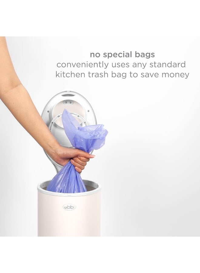 Ubbi Steel Diaper Pail, Odor Locking, No Special Bag Required, Award-Winning, Registry Must-Have, Ivory - Image 4