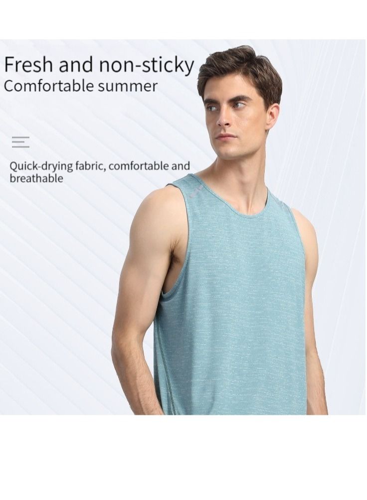 M MIAOYAN M MIAOYAN Fitness Quick-drying Vest Top Men and Women Summer Cool Outdoor Running Sportswear Adult Gym Training Clothes - Image 2