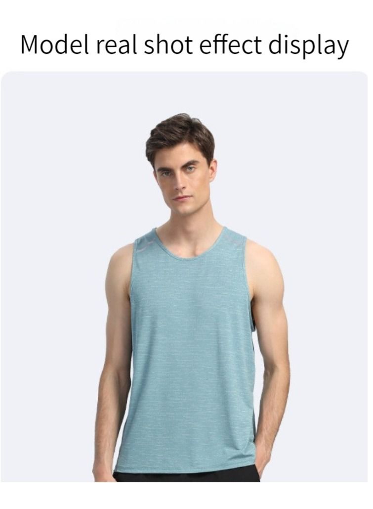 M MIAOYAN M MIAOYAN Fitness Quick-drying Vest Top Men and Women Summer Cool Outdoor Running Sportswear Adult Gym Training Clothes - Image 3